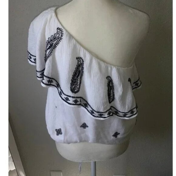 Free People Easy on the Eyes one shoulder top Size Small - Picture 3 of 5